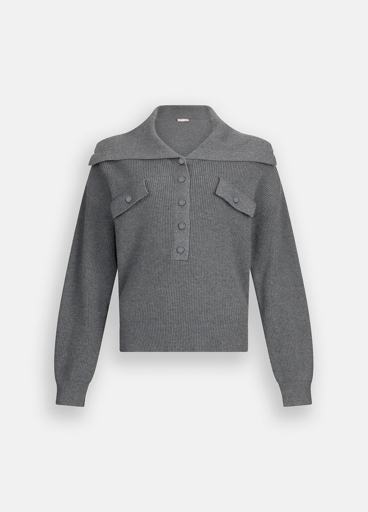 Jumper with maxi-neck grey Liu Jo - large image number 6