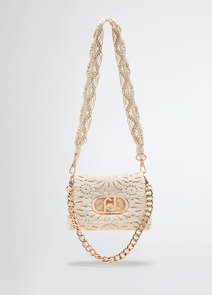 Small LaPuffy bag with embroidery cream Liu Jo - large image number 0 Small LaPuffy bag with embroidery cream Liu Jo - large image number 0