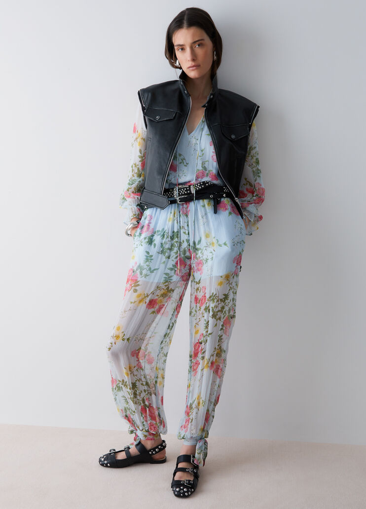Floral trousers floral light blue Liu Jo - medium