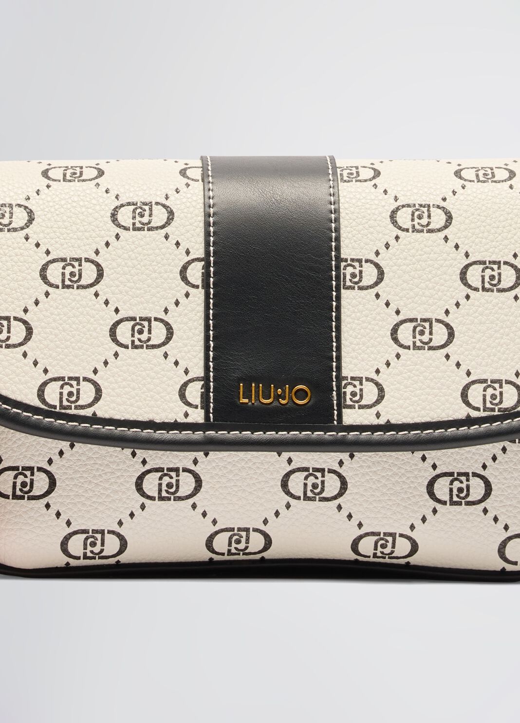 Borsa piccola con foulard panna Liu Jo - large image number 6