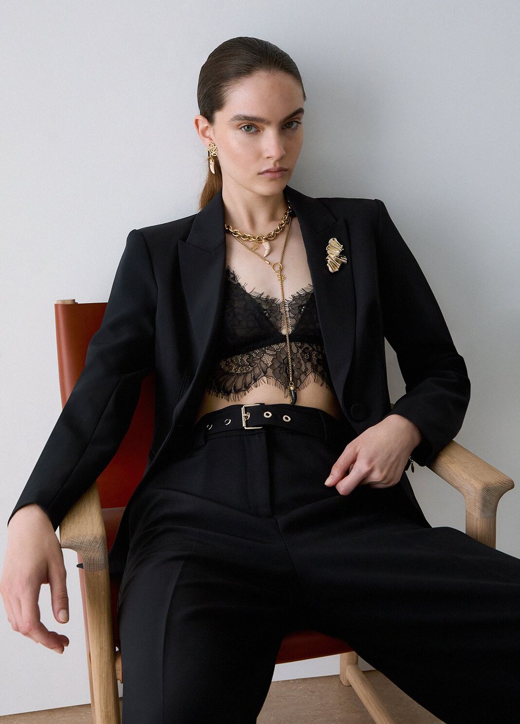 Blazer with detail zip black Liu Jo - large image number 3