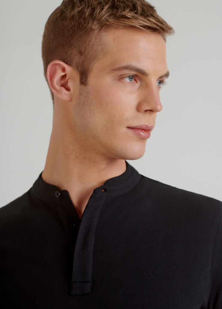 Polo shirt with mandarin collar  Liu Jo - large image number 4 Polo shirt with mandarin collar  Liu Jo - large image number 4