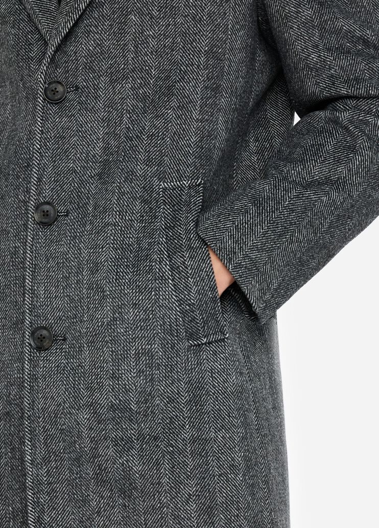 Wool chevron coat black Liu Jo - large image number 3 Wool chevron coat black Liu Jo - large image number 3