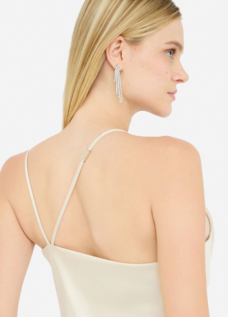 Dressy satin dress ivory Liu Jo - large image number 2 Dressy satin dress ivory Liu Jo - large image number 2