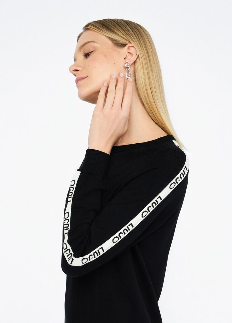 Abito in maglia nero Liu Jo - large image number 3 Abito in maglia nero Liu Jo - large image number 3