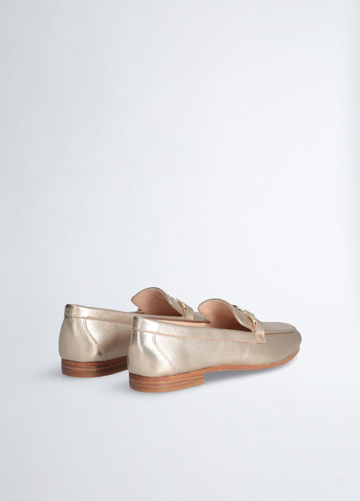Мокасины из мягкой кожи наппа светло-золотистый Liu Jo - large image number 1