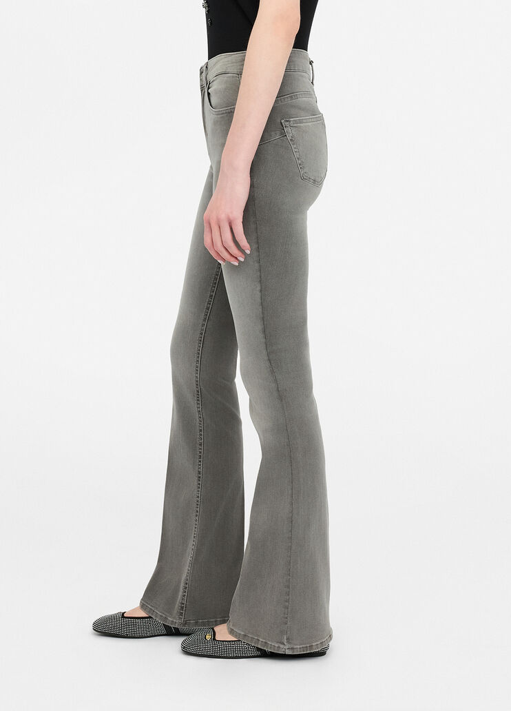 High-rise flared jeans grey denim Liu Jo - large image number 3 High-rise flared jeans grey denim Liu Jo - large image number 3