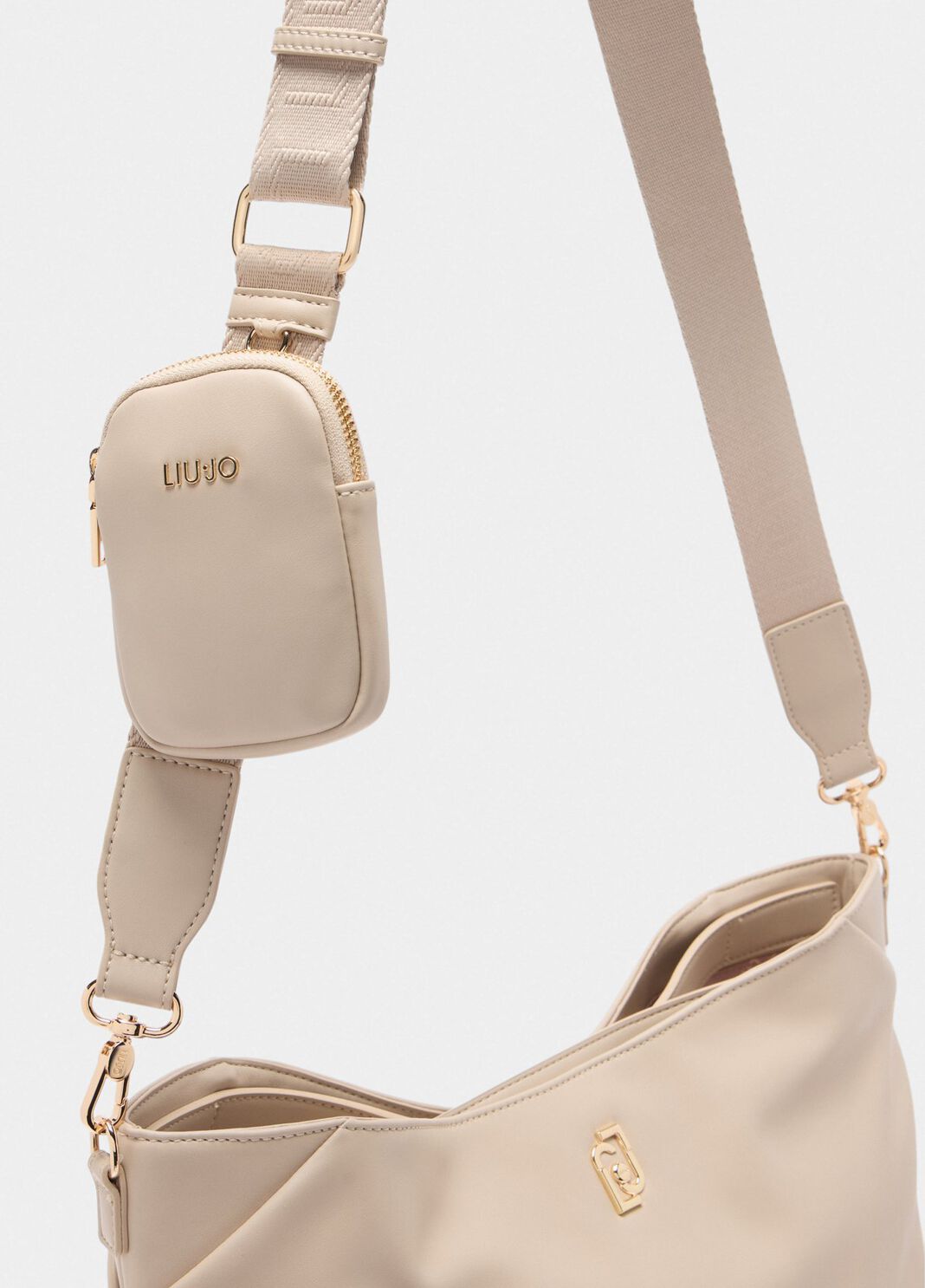 Mittelgro&szlig;e Tote Bag mit Anh&auml;nger Beige Liu Jo - large image number 3