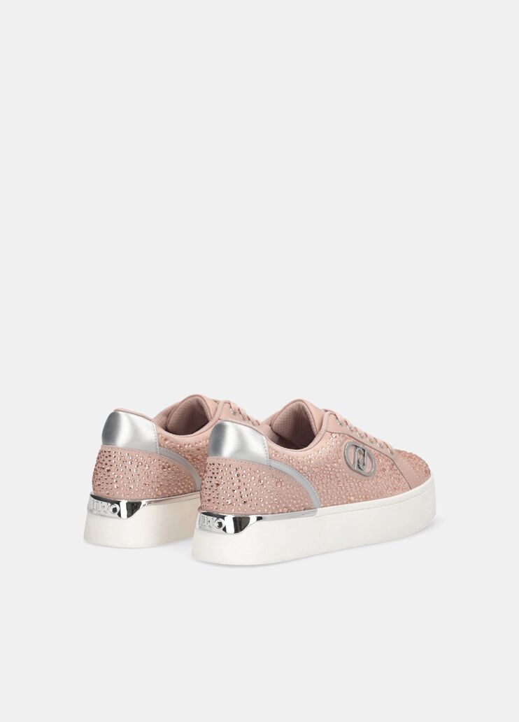 Full rhinestone sneakers nude Liu Jo - medium