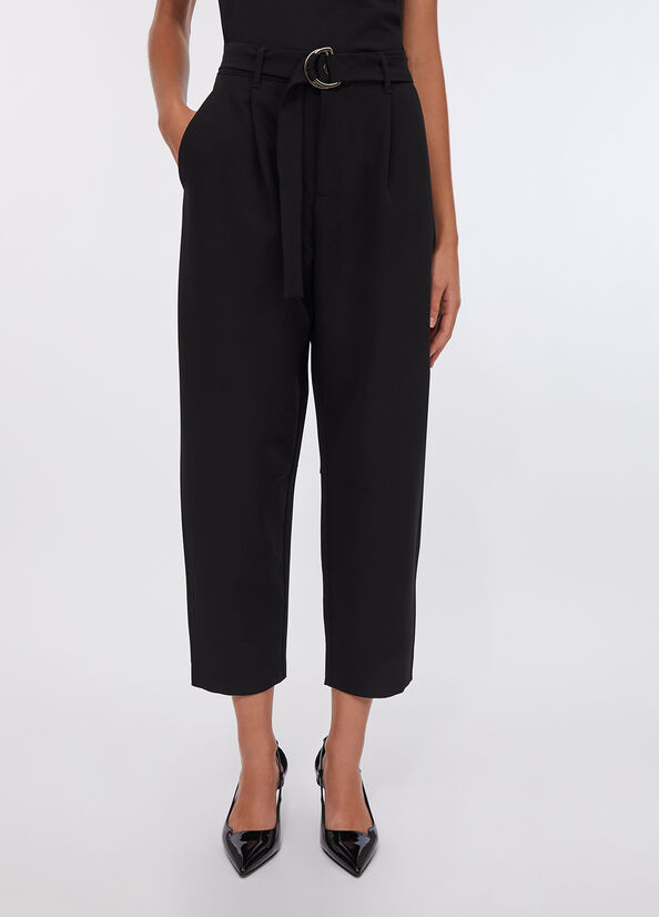 Balloon trousers with darts black Liu Jo - large image number 0