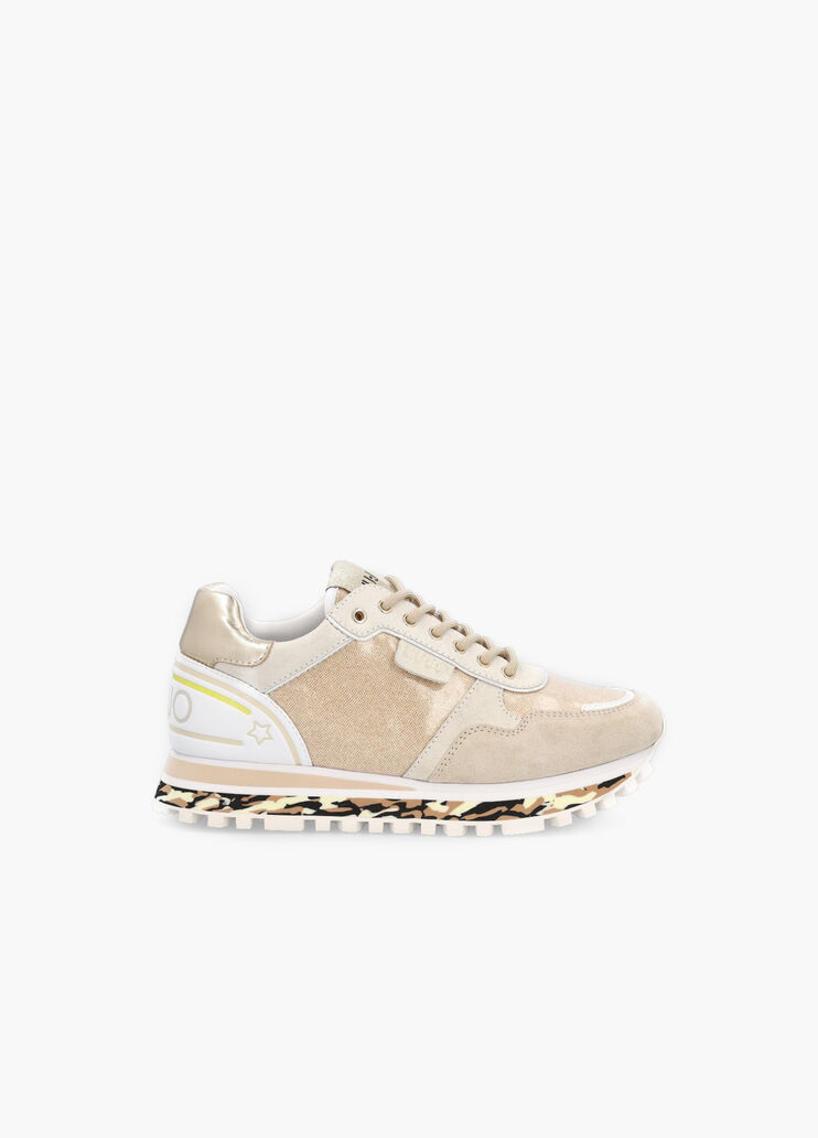 Camouflage-sole sneakers papyrus/gold Liu Jo - large image number 0 Camouflage-sole sneakers papyrus/gold Liu Jo - large image number 0