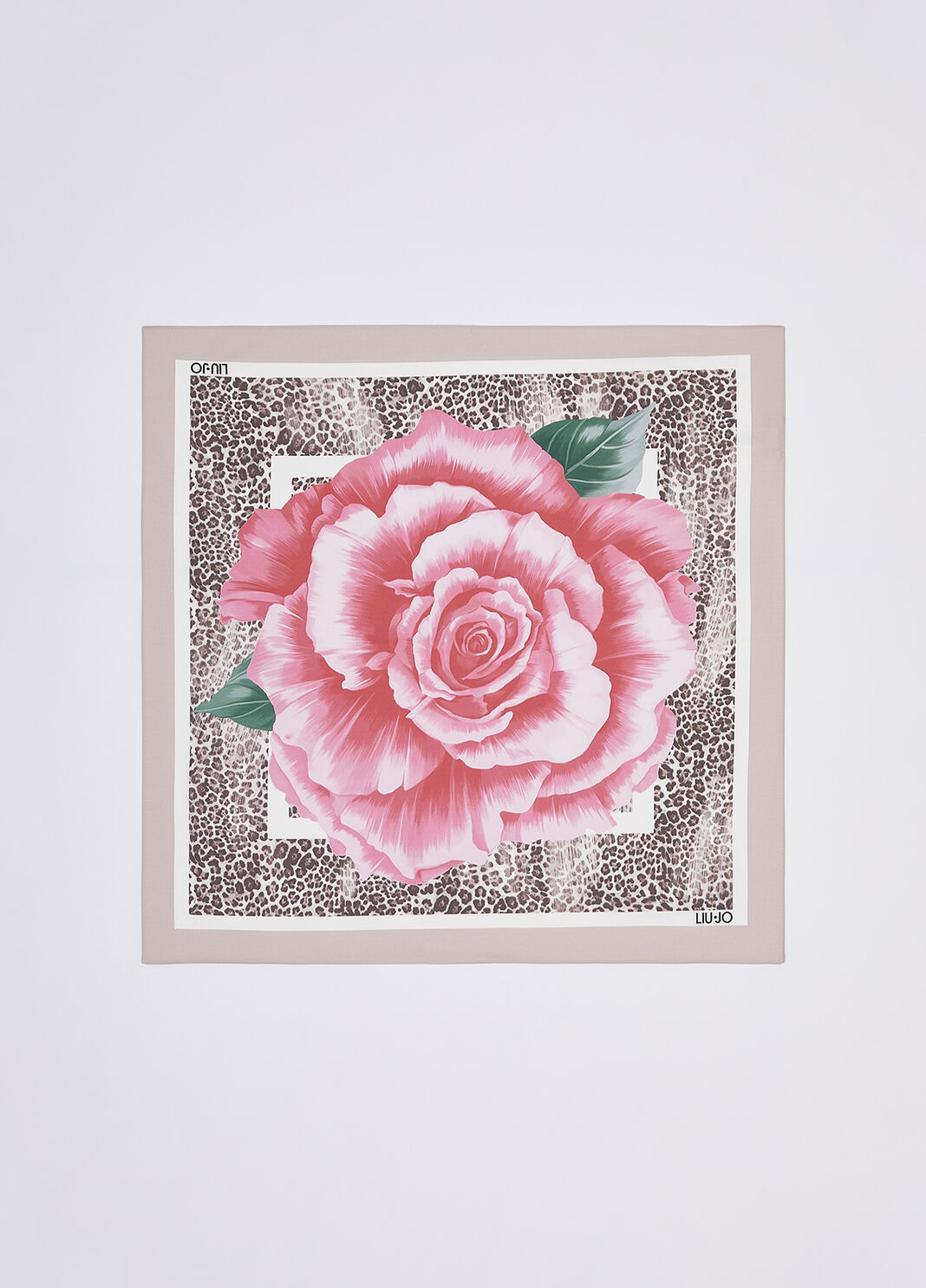 Foulard with flower pink Liu Jo - large image number 2