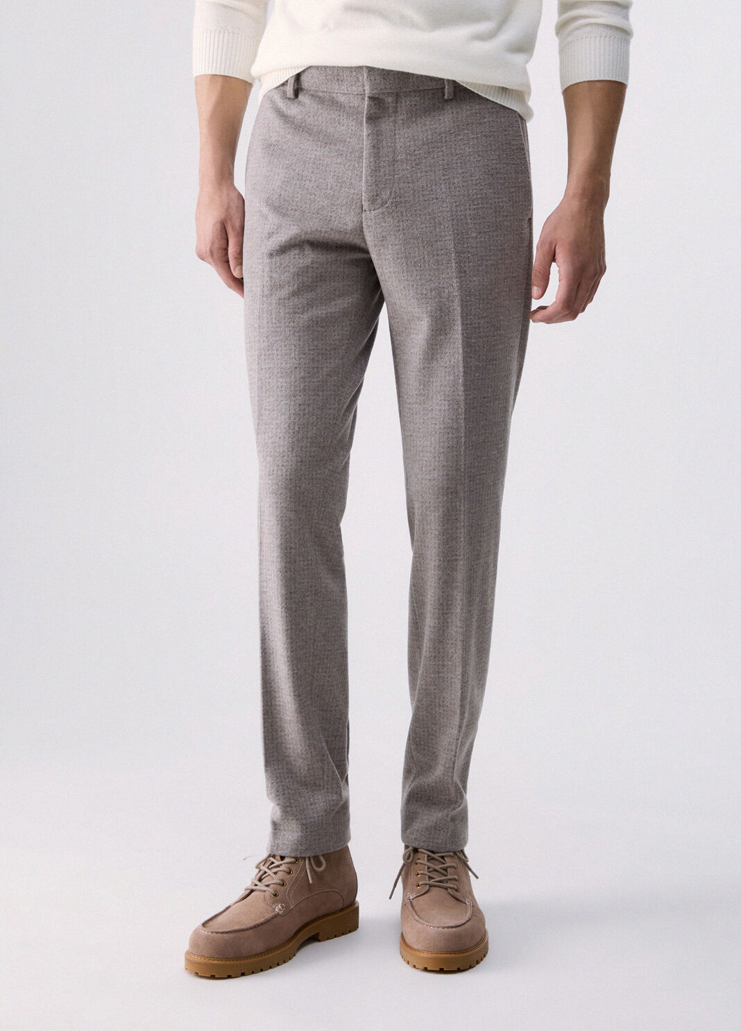 Beaver Wool Blend Trousers khaki Liu Jo - large image number 0