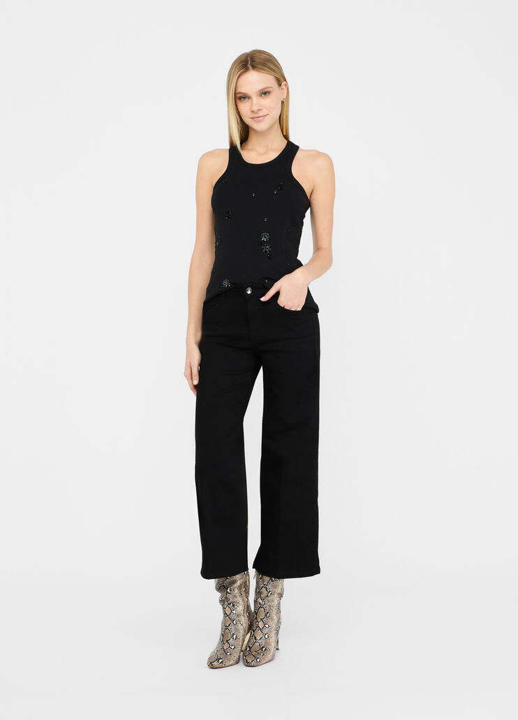 Liu Jo Better cropped flared jeans black denim Liu Jo - medium Liu Jo Better cropped flared jeans black denim Liu Jo - medium