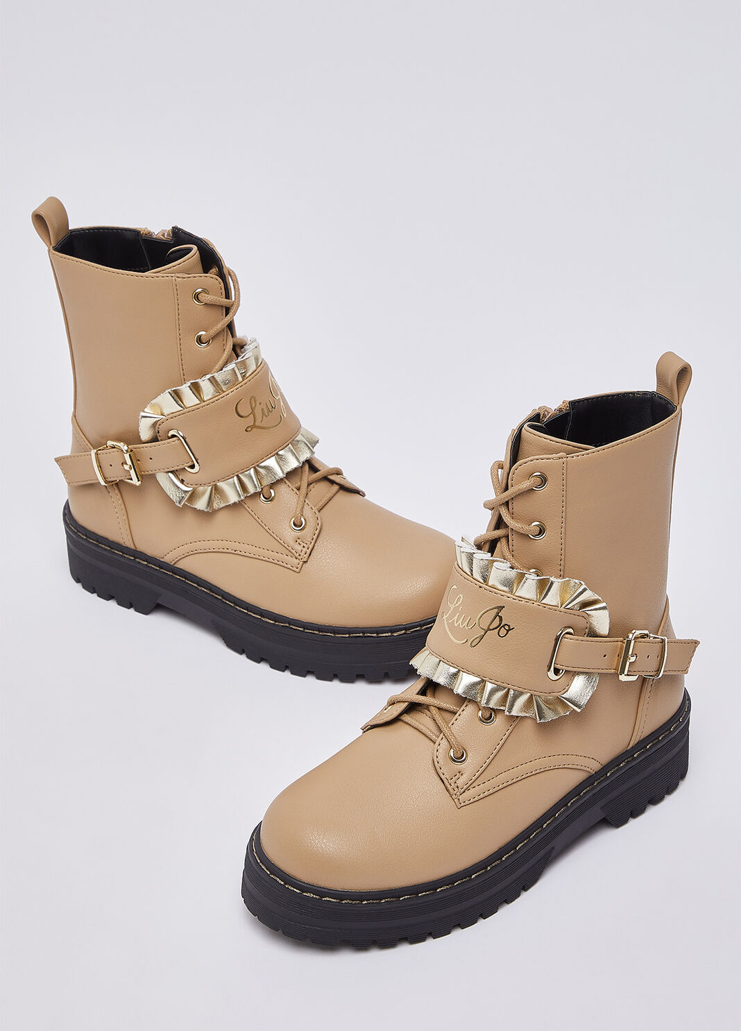 Schn&uuml;rboots mit Logo Sand Liu Jo - large image number 6