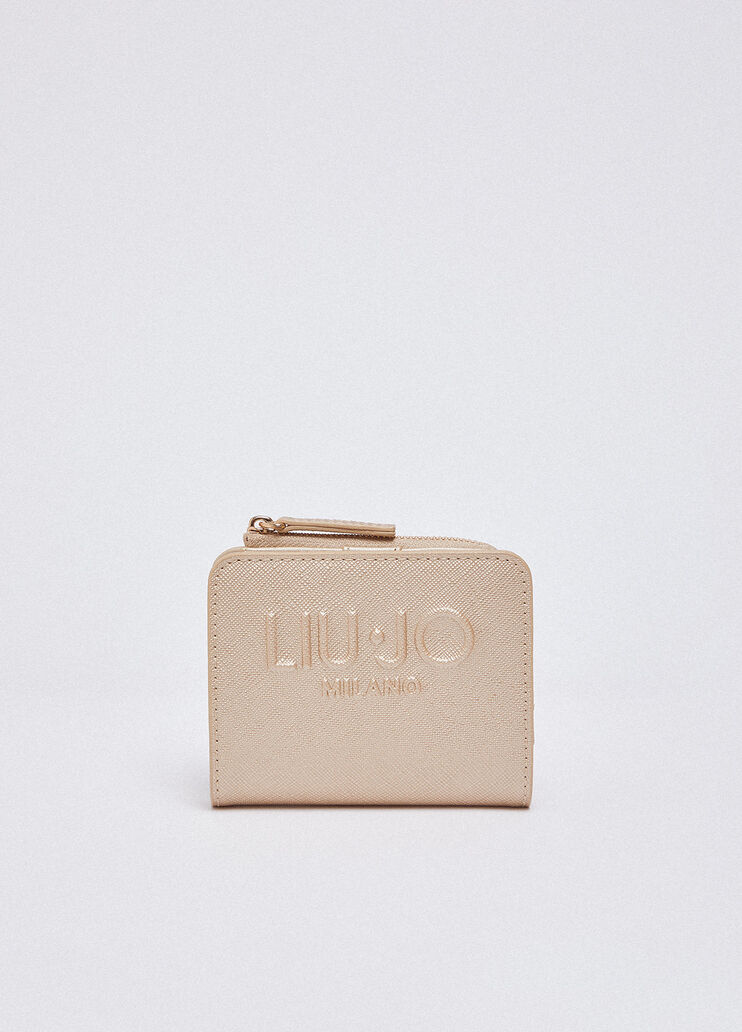 Porta tessere con logo oro chiaro Liu Jo - medium