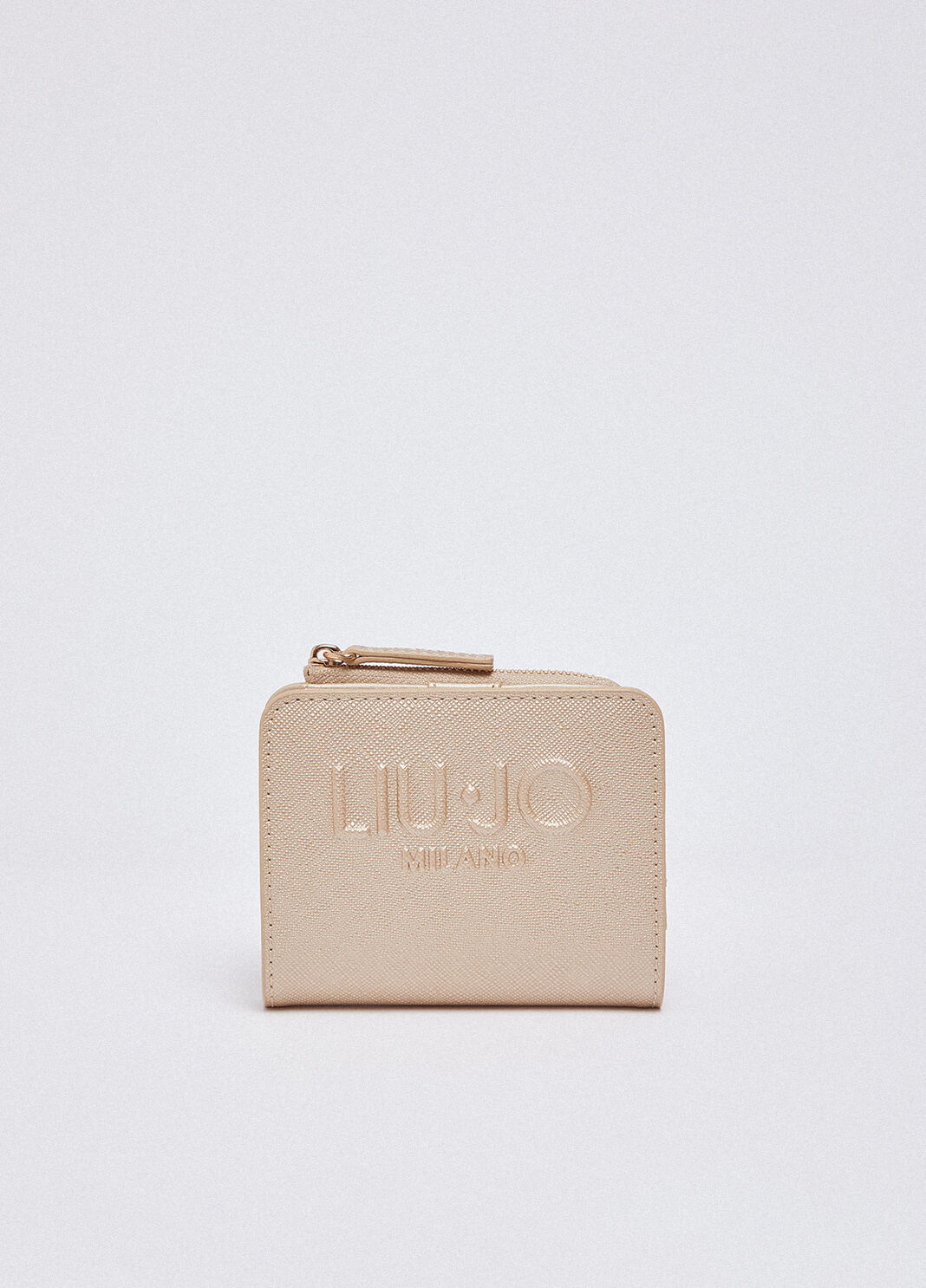 Porta tessere con logo oro chiaro Liu Jo - large image number 0