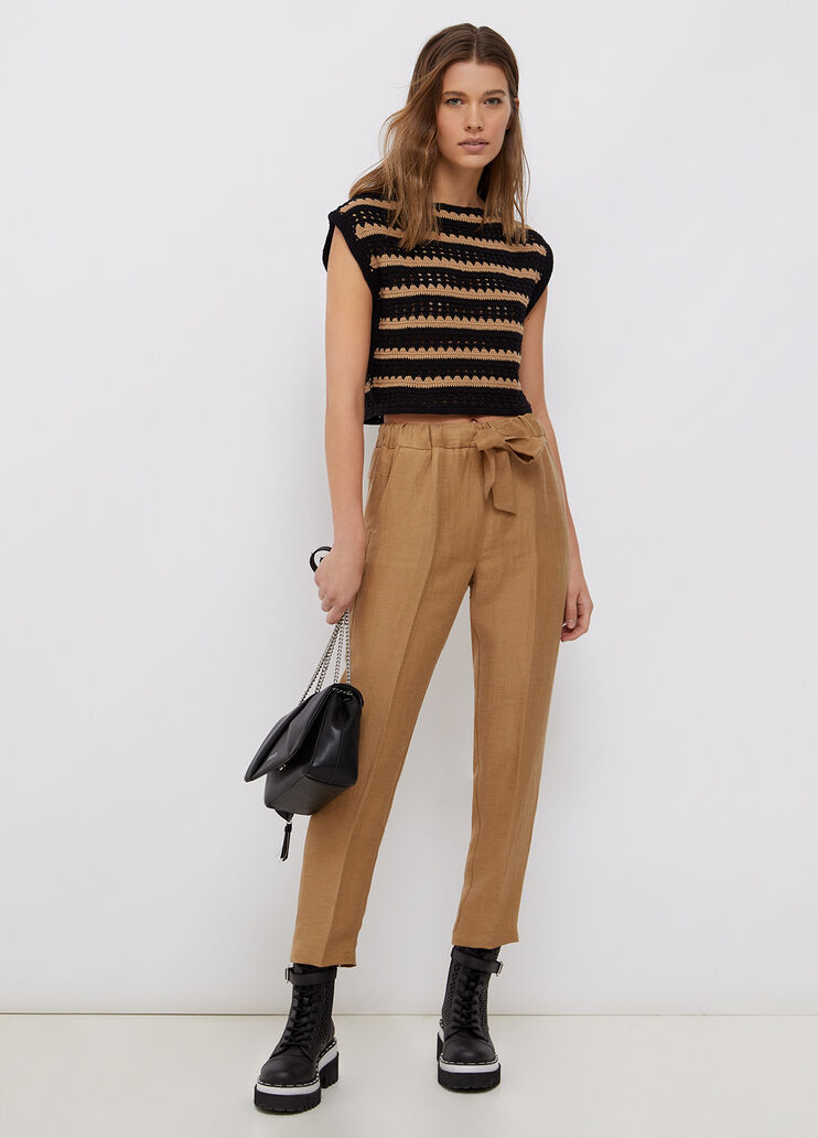 H&auml;kelpullover Schwarz/Beige Liu Jo - large image number 3