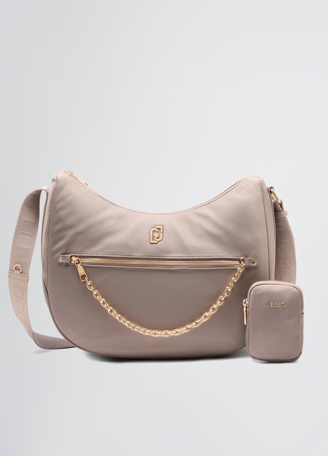 Medium hobo bag dove grey Liu Jo - large image number 2