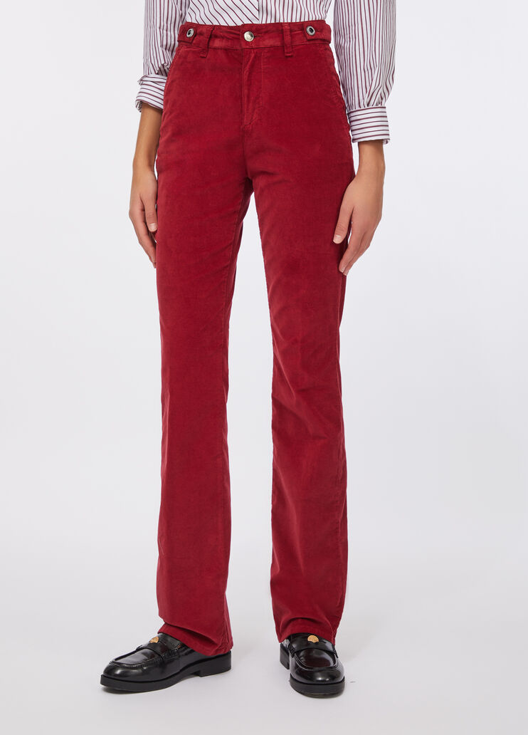 Velvet bootcut trousers red Liu Jo - large image number 0