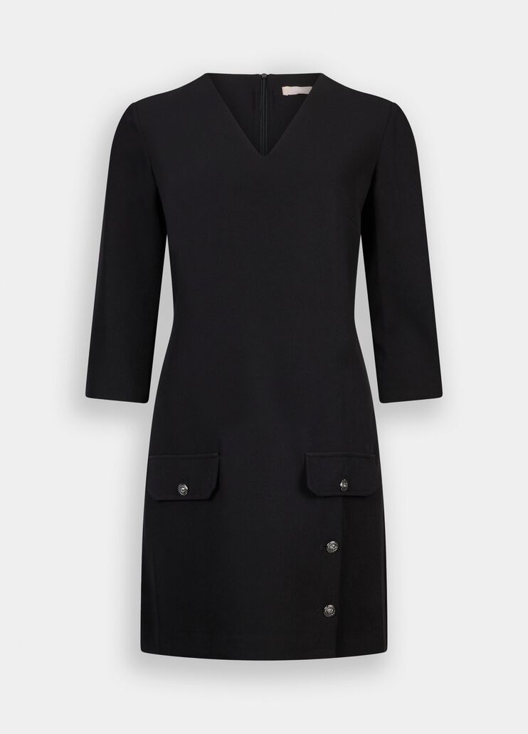 Robe courte avec poches noir Liu Jo - large image number 6