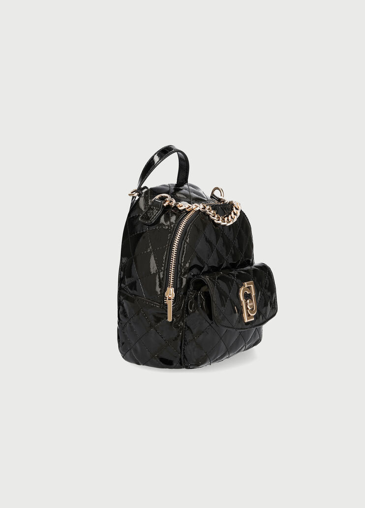 Patent rucksack Black Liu Jo - large image number 1 Patent rucksack Black Liu Jo - large image number 1