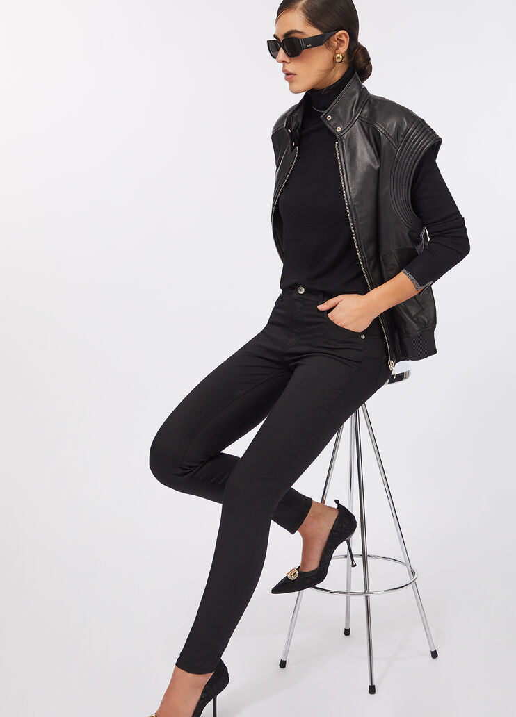 High-rise skinny trousers black Liu Jo - large image number 2