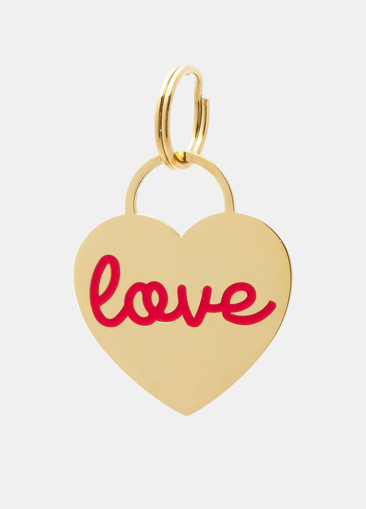 Médaille cœur imprimé Love couleur or Liu Jo - medium