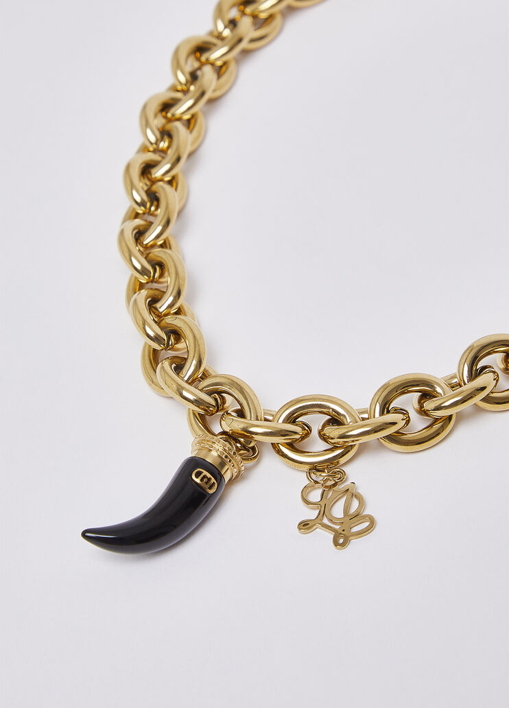 Collier Ras-du-Cou avec Pendentif Corne noir Liu Jo - medium