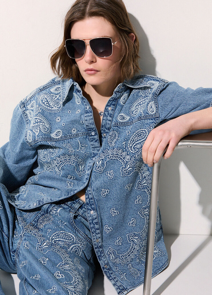 Oversized aviator sunglasses black Liu Jo - medium