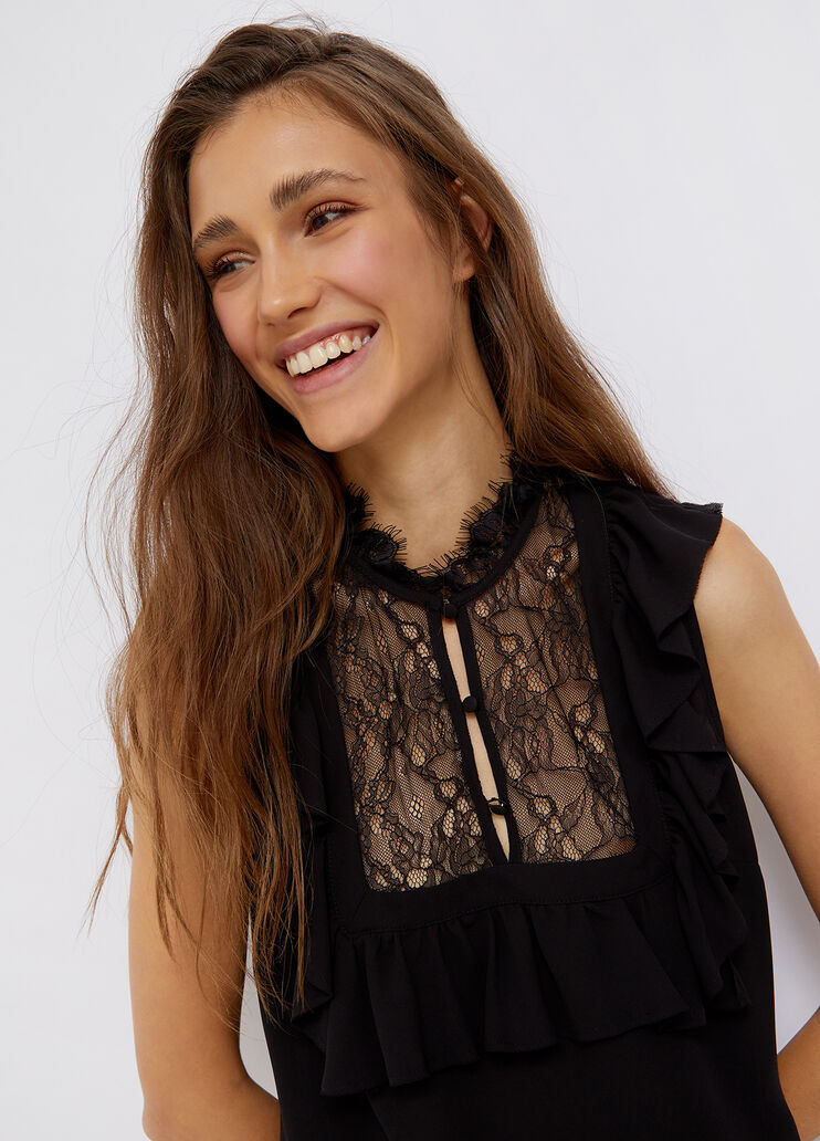 Top Liu Jo Better con pizzo nero Liu Jo - large image number 2 Top Liu Jo Better con pizzo nero Liu Jo - large image number 2