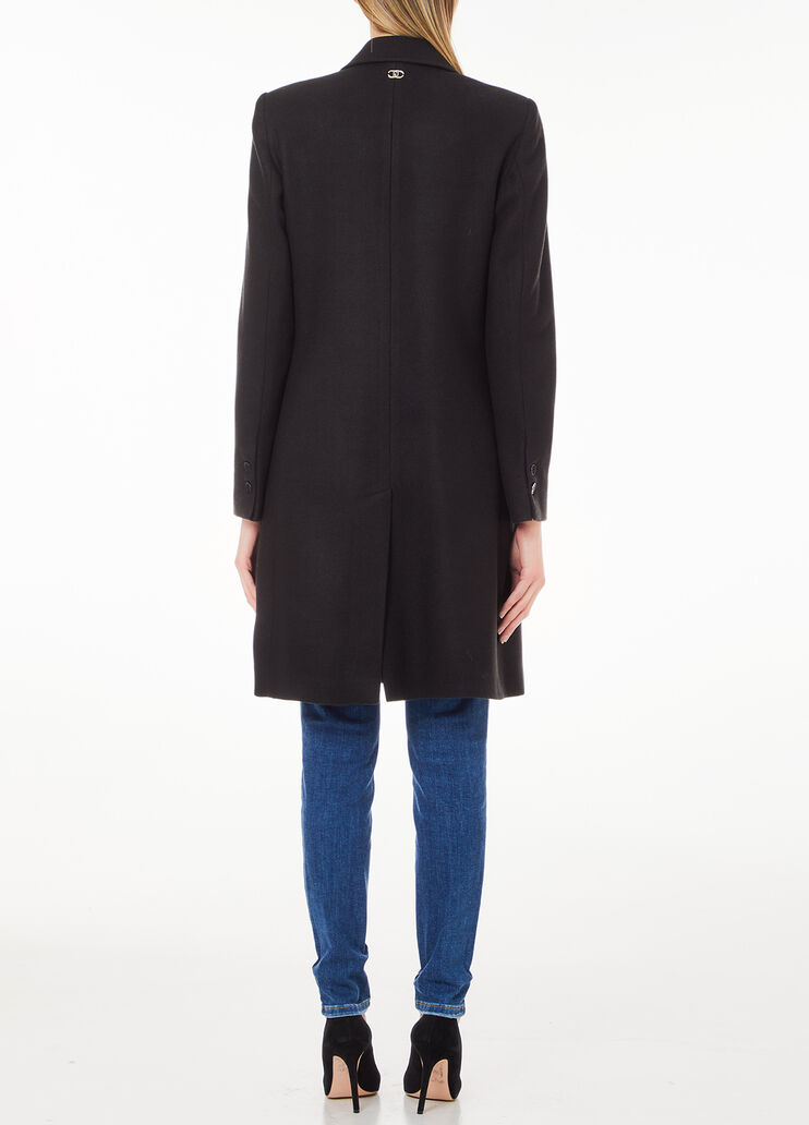Wool-blend coat black Liu Jo - large image number 1 Wool-blend coat black Liu Jo - large image number 1