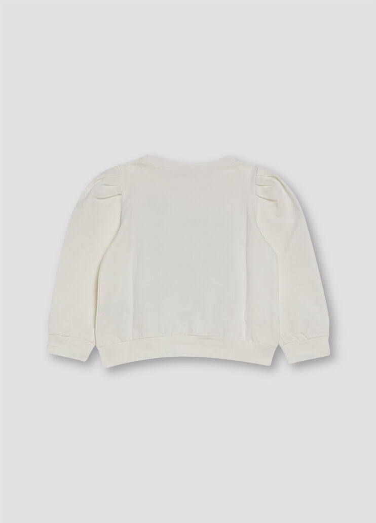 Sudadera con manga abullonada blanco/lucky Liu Jo - large image number 1