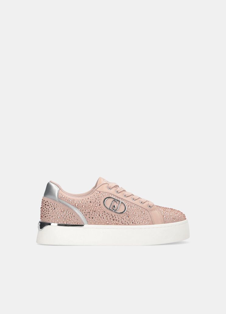 Full rhinestone sneakers nude Liu Jo - medium