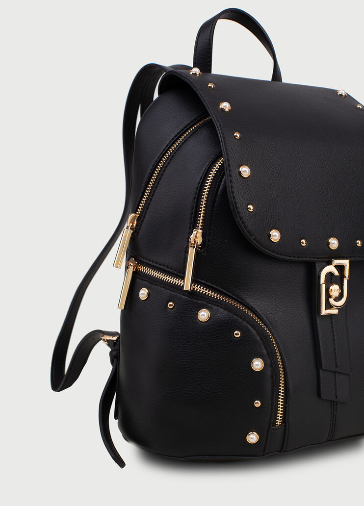 Backpack with pearls Black Liu Jo - large image number 3 Backpack with pearls Black Liu Jo - large image number 3