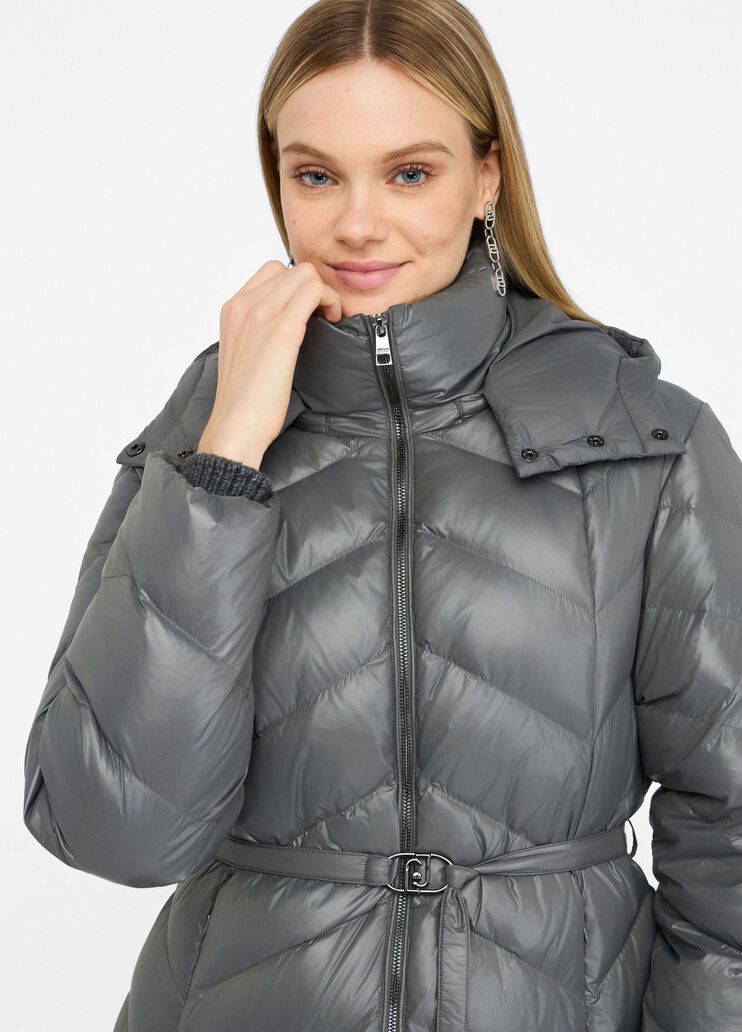 Doudoune longue avec capuche acier Liu Jo - medium Doudoune longue avec capuche acier Liu Jo - medium