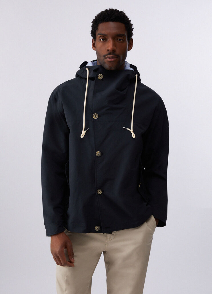 Hooded raincoat dark blue Liu Jo - large image number 0