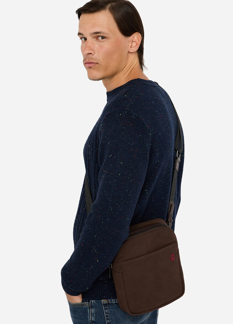 Suede crossbody bag chocolate Liu Jo - medium Suede crossbody bag chocolate Liu Jo - medium