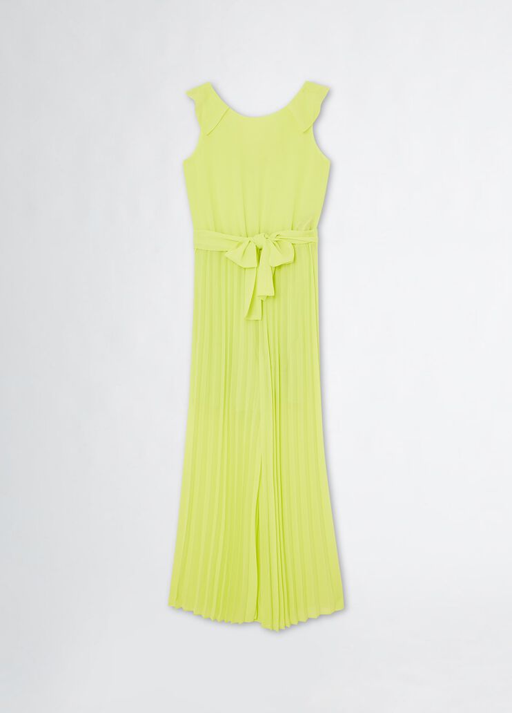 Pleated crepe jumpsuit yellow Liu Jo - medium