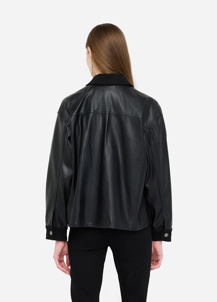 Jacke aus beschichtetem Gewebe Schwarz Liu Jo - large image number 1