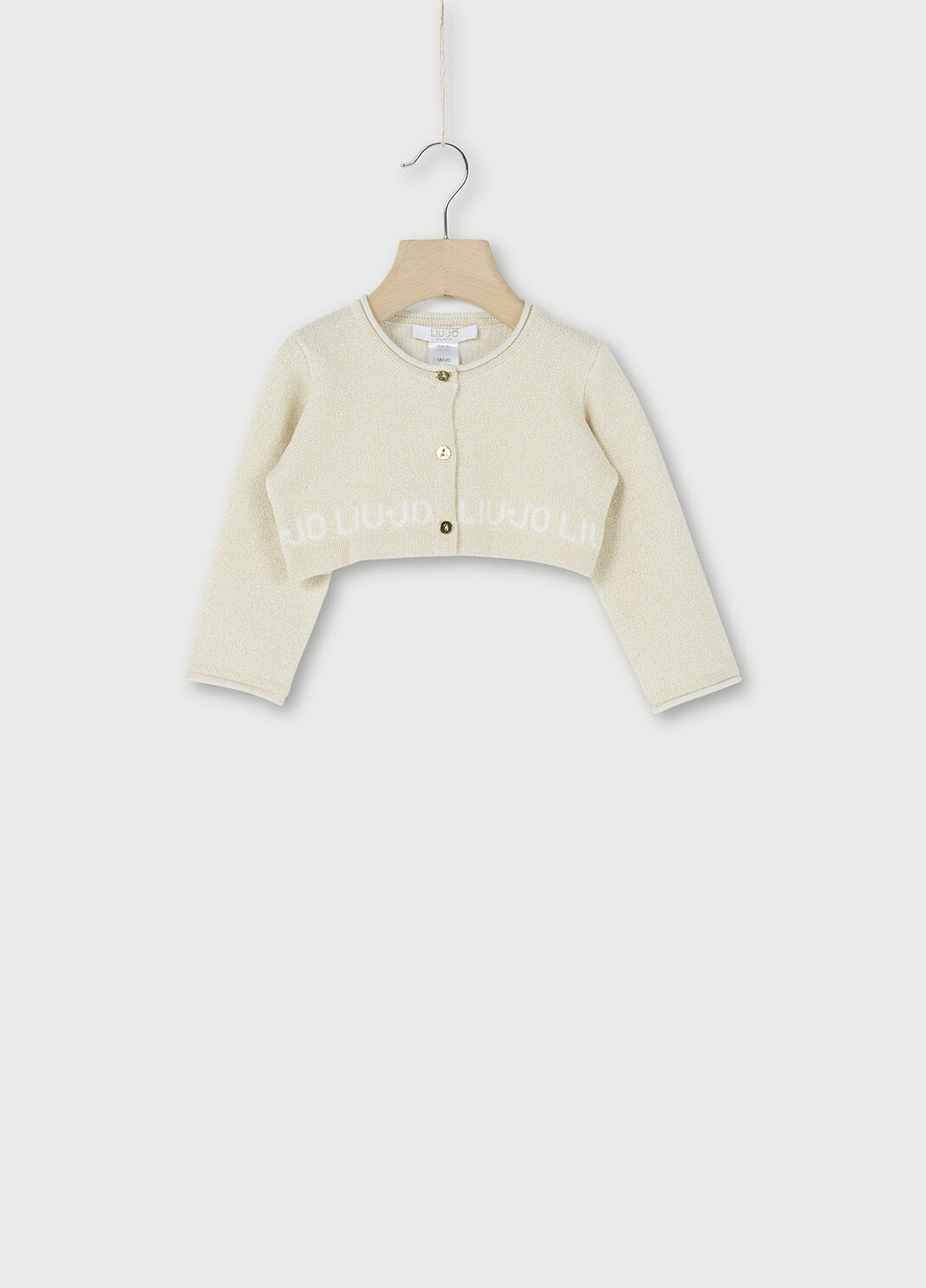 Cardigan with logo White Liu Jo - large image number 0