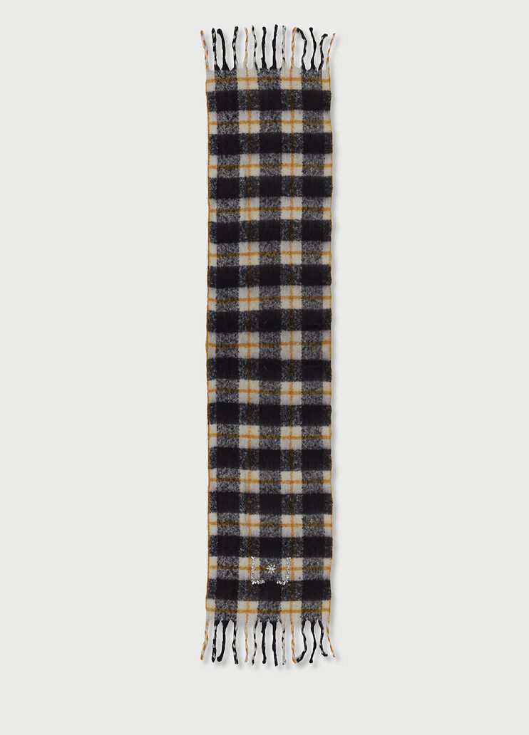 Brushed check stole White/Black Liu Jo - large image number 0