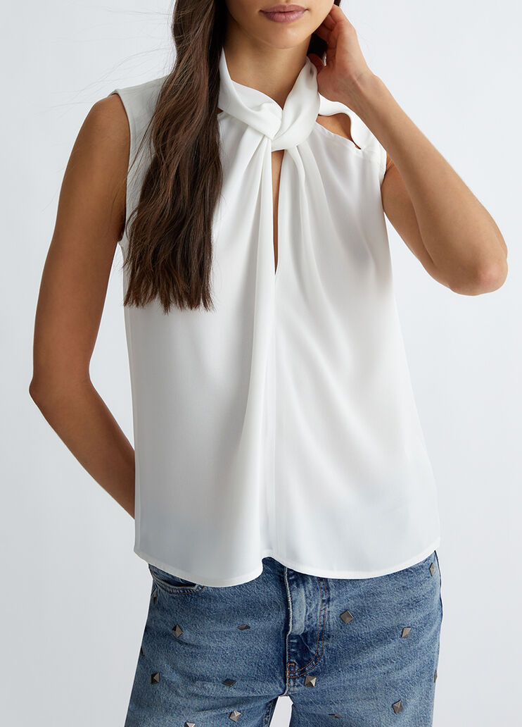 Crepe top white Liu Jo - medium Crepe top white Liu Jo - medium