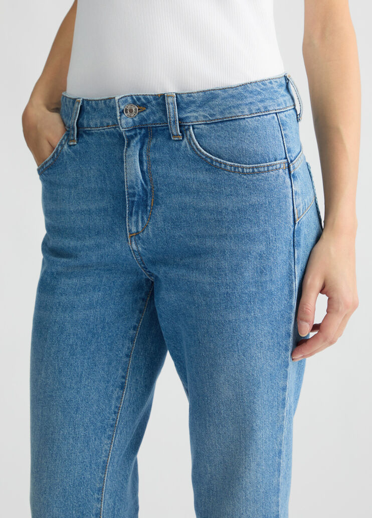 Bootcut jeans with crochet pockets blue denim Liu Jo - large image number 4 Bootcut jeans with crochet pockets blue denim Liu Jo - large image number 4