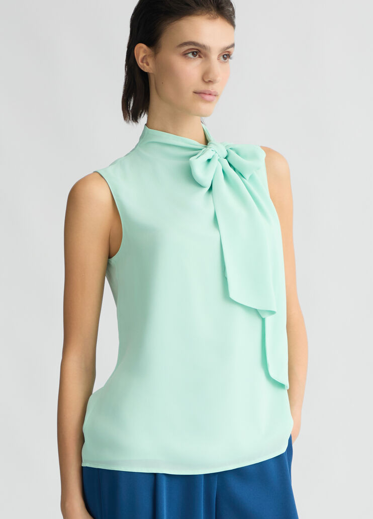 Top with scarf mint Liu Jo - large image number 3 Top with scarf mint Liu Jo - large image number 3