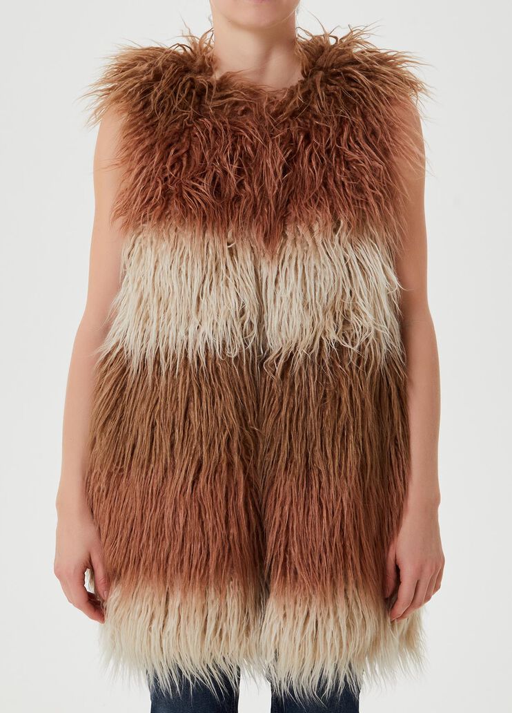 Kunstfellweste Zimt Liu Jo - large image number 0