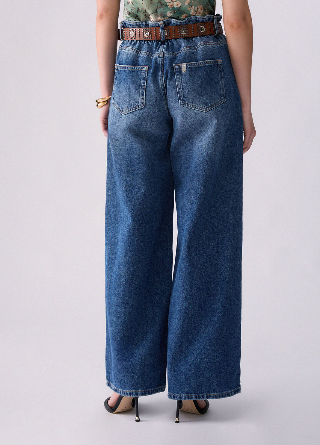 Flare-Jeans mit G&uuml;rtel denimblau Liu Jo - large image number 1