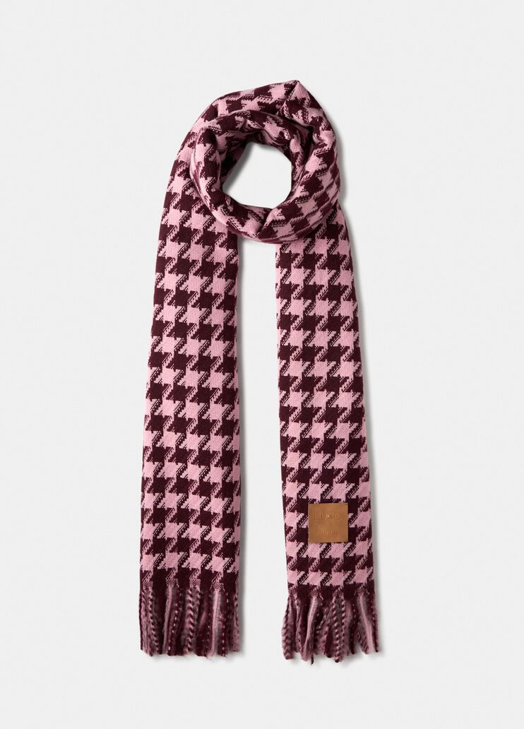 Houndstooth stole red Liu Jo - medium Houndstooth stole red Liu Jo - medium