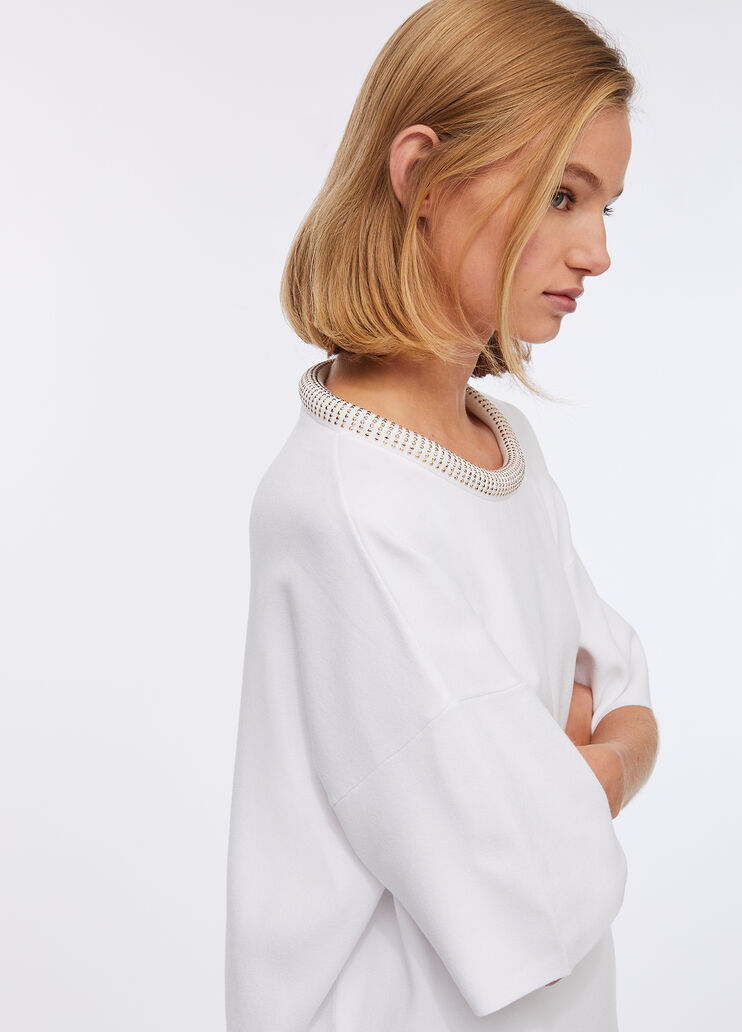 Short knit dress white wool Liu Jo - large image number 2