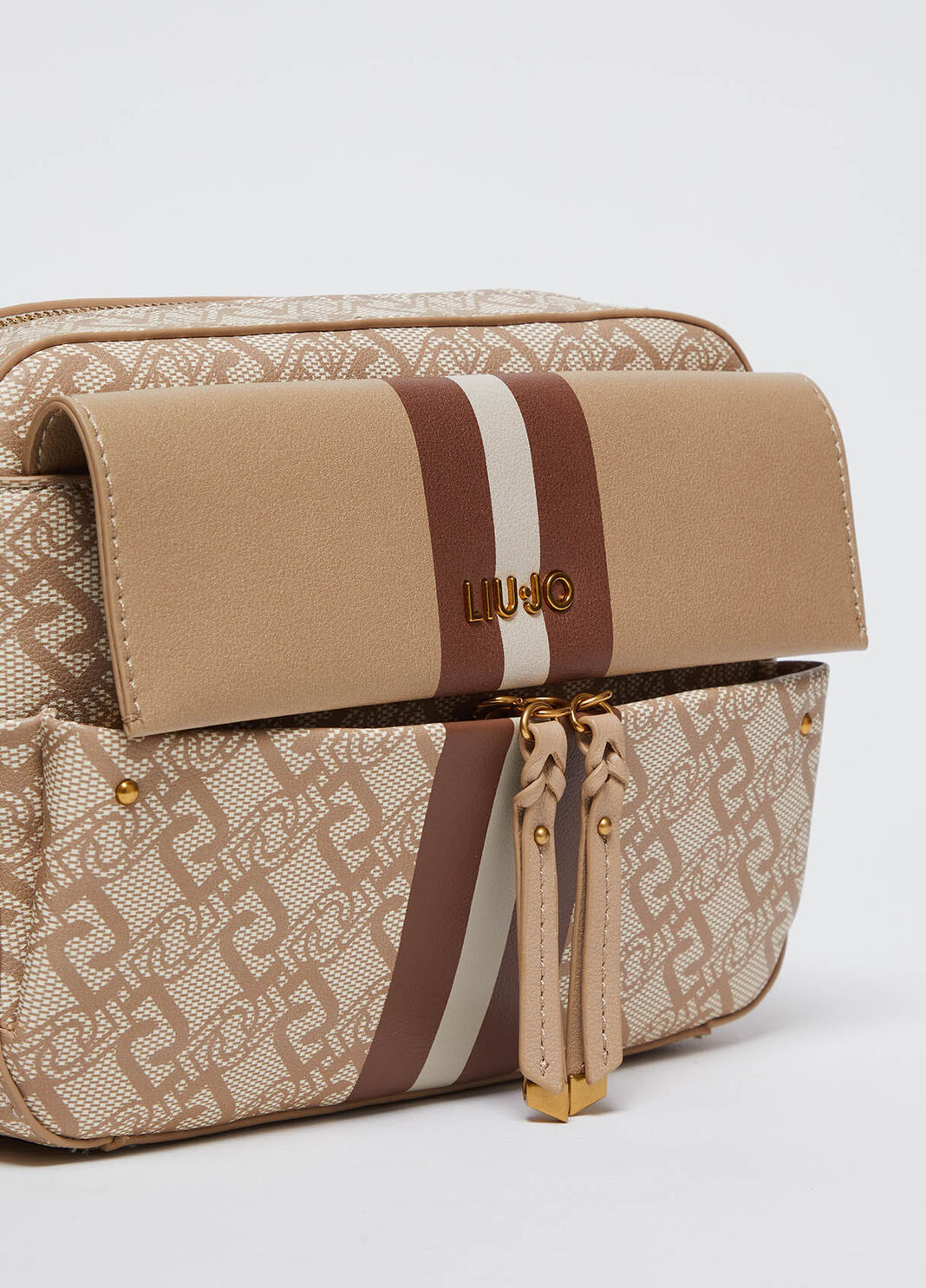 Medium crossbody bag with charm beige Liu Jo - large image number 9